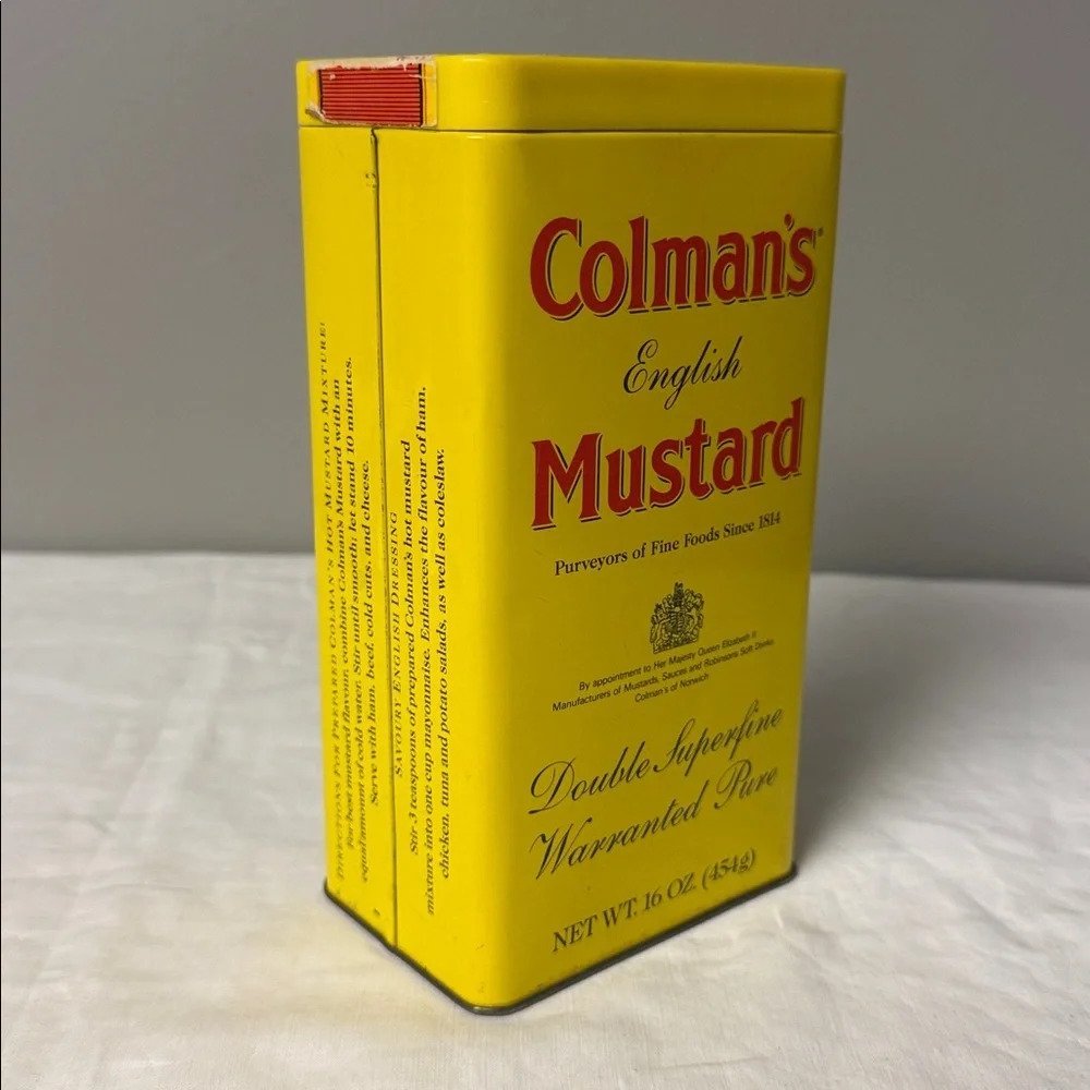 Vintage Colman’s English Mustard Tin — Double Superfine Mustard